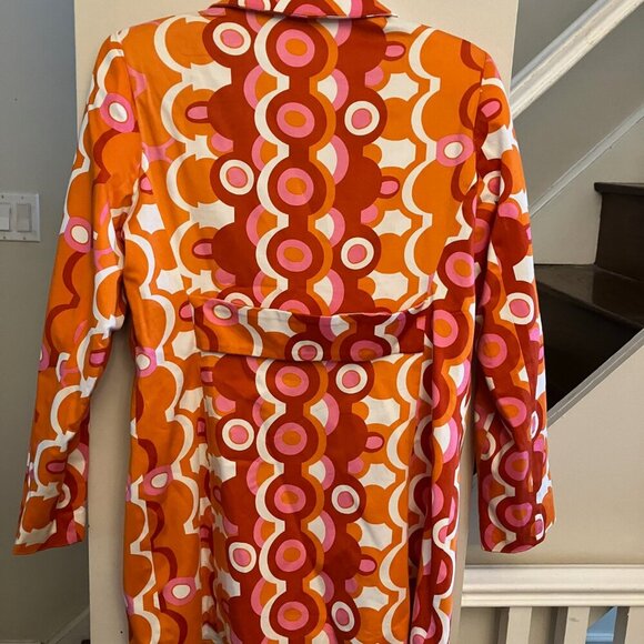 Orange Groovy MOD Coat - Picture 3 of 11